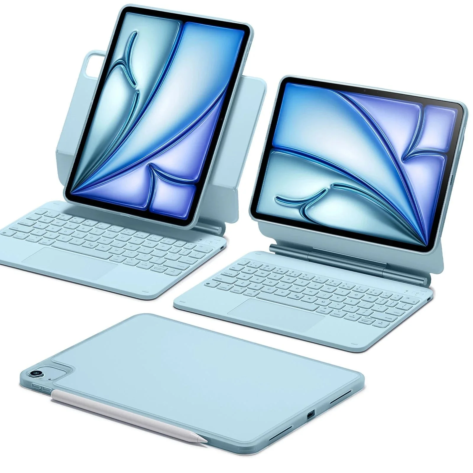 iPad Air 13” (2025) Rebound Magnetic Keyboard Case 360 - US Layout-Blue