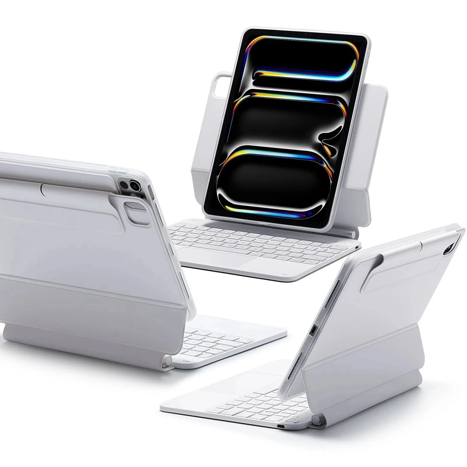 iPad Pro 11” (2024) Rebound Magnetic Keyboard Case 360 - US Layout-White